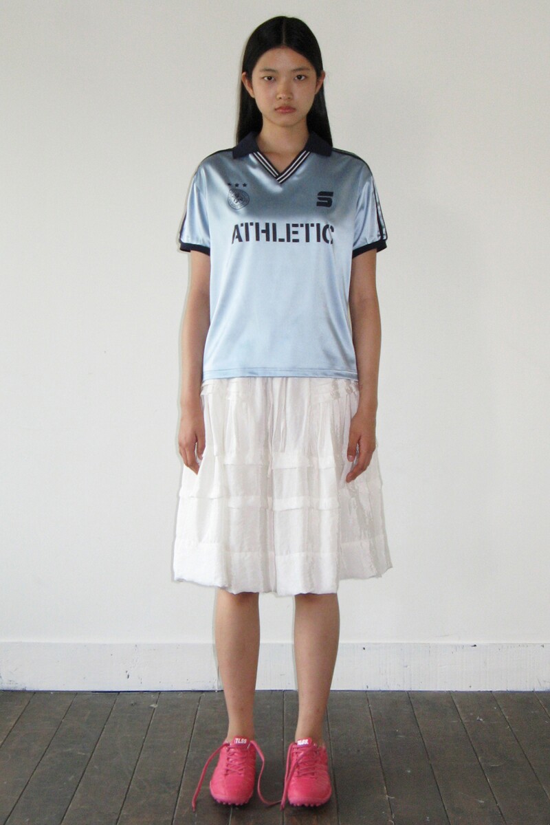 [SINOON시눈]SPORTY TRACK HALF SLEEVE SHIRTS (DUSTY